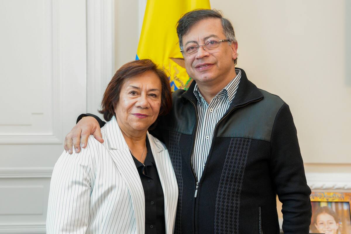La canciller de Colombia, Rosa Villavicencio, junto al presidente Gustavo Petro. // Foto: Cortesía - Presidencia.