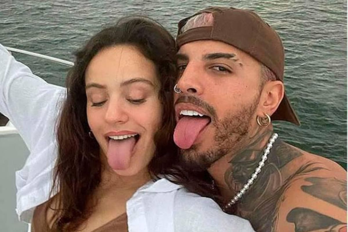 Rauw Alejandro y Rosalía. | Foto: Instagram @rosalia.vt