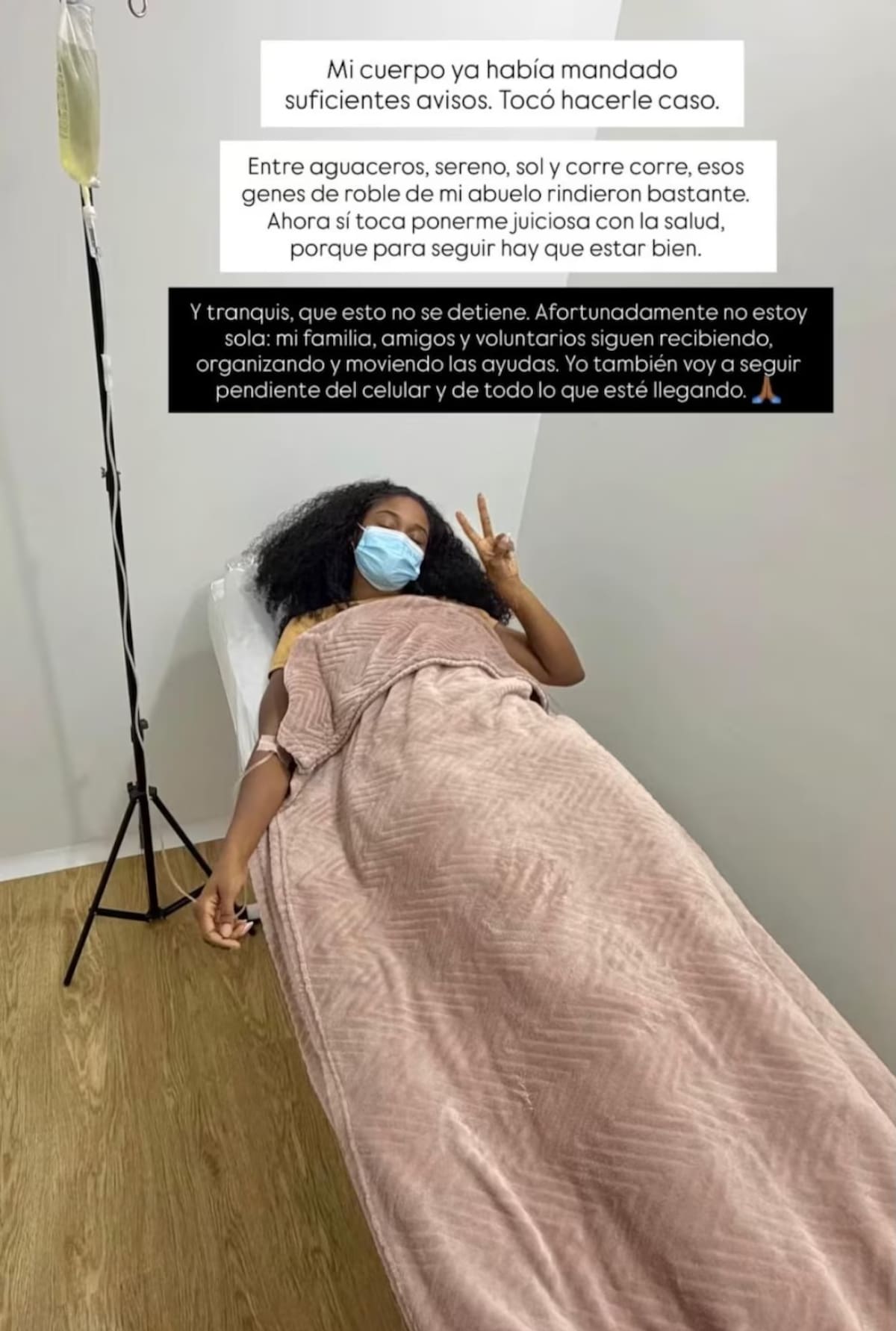 Rossy Lemos comparte que tuvo que ser hospitalizada. //Foto: @rossylemos.