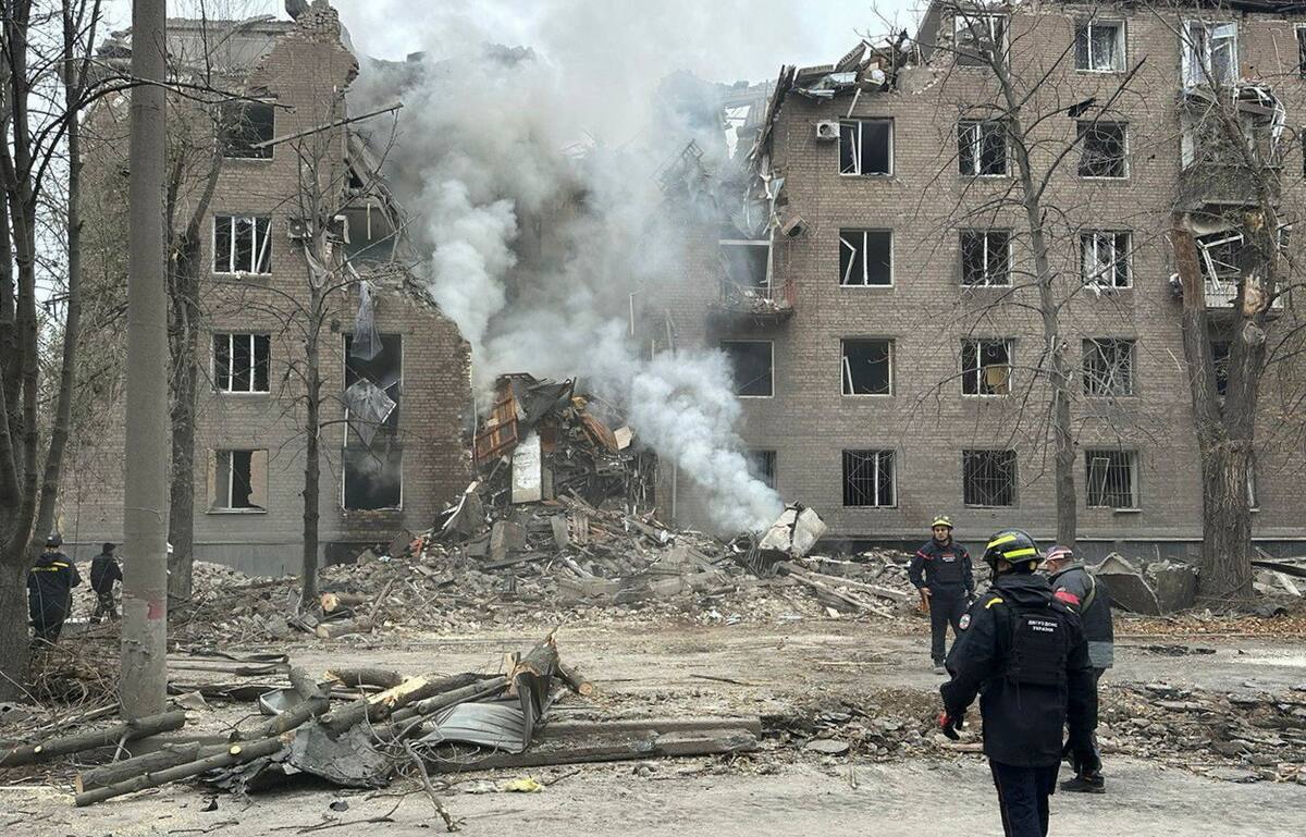 Imagen de los ataques rusos sobre territorio ucraniano. EFE/EPA/NATIONAL POLICE OF UKRAINE HANDOUT HANDOUT EDITORIAL USE ONLY/NO SALES