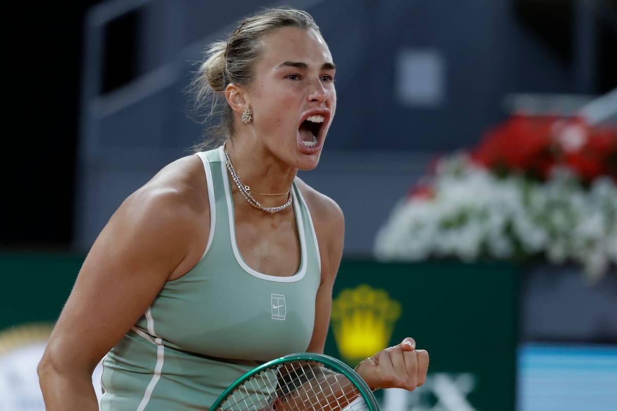 Aryna Sabalenka sigue su curso en el Roland Garros