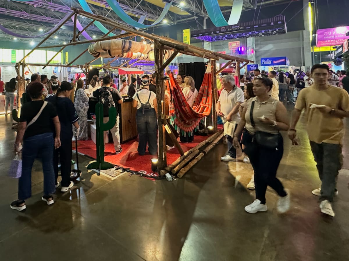 La Guajira, como departamento invitado a la feria gastronómica Sabor Barranquilla, ha sido uno de los stands más visitados en el Centro de Eventos Puerta de Oro.//El Universal.