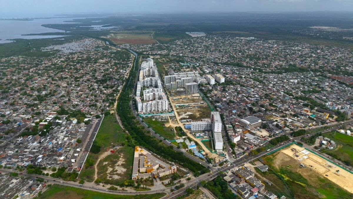 El conjunto está conformado por cinco torres de entre ocho y dieciocho pisos, con apartamentos dúplex y unidades tipo lock off.