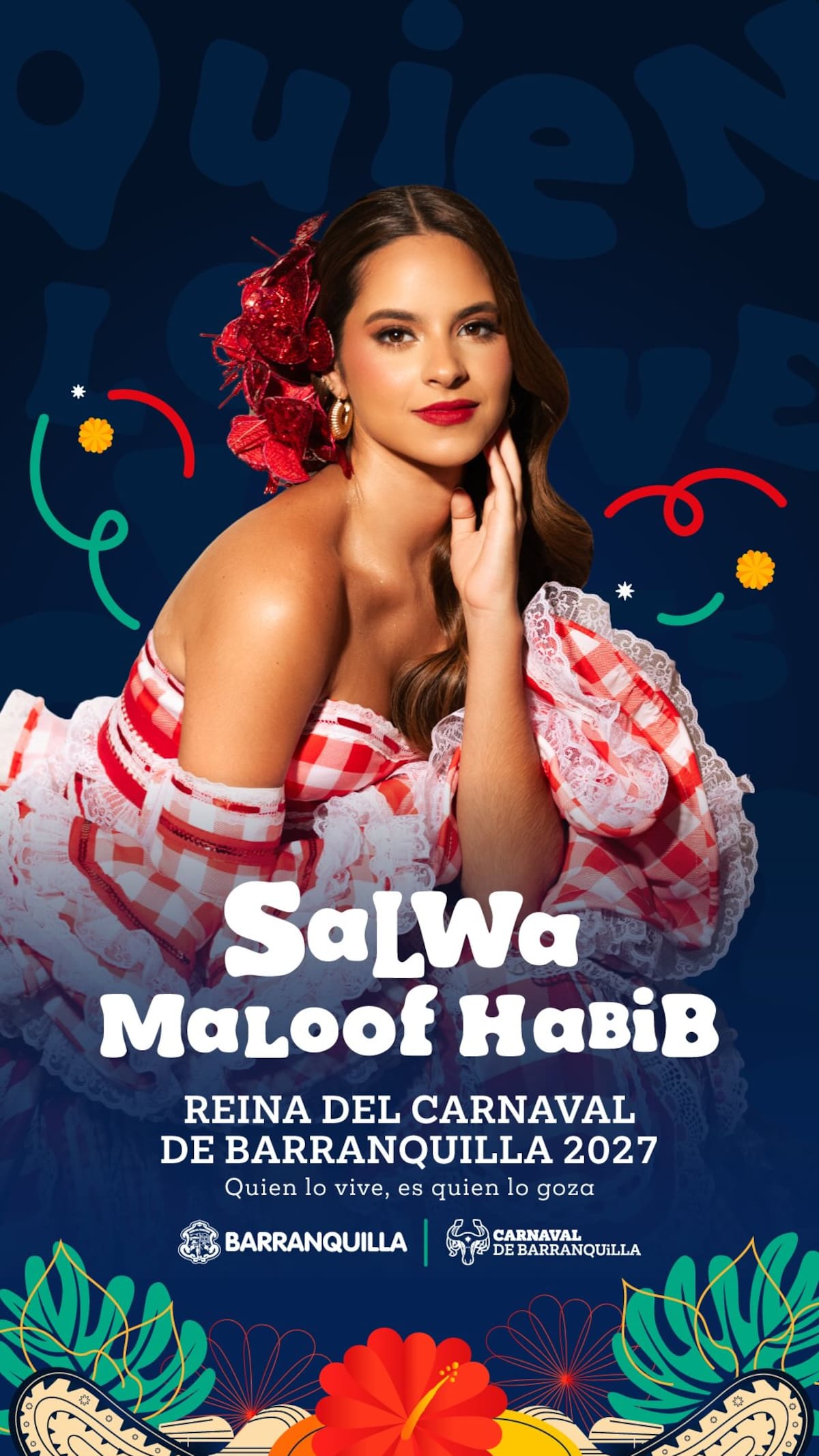 Salwa Maloof fue anunciada como la nueva Reina del Carnaval. //Foto: @carnavalbaq.