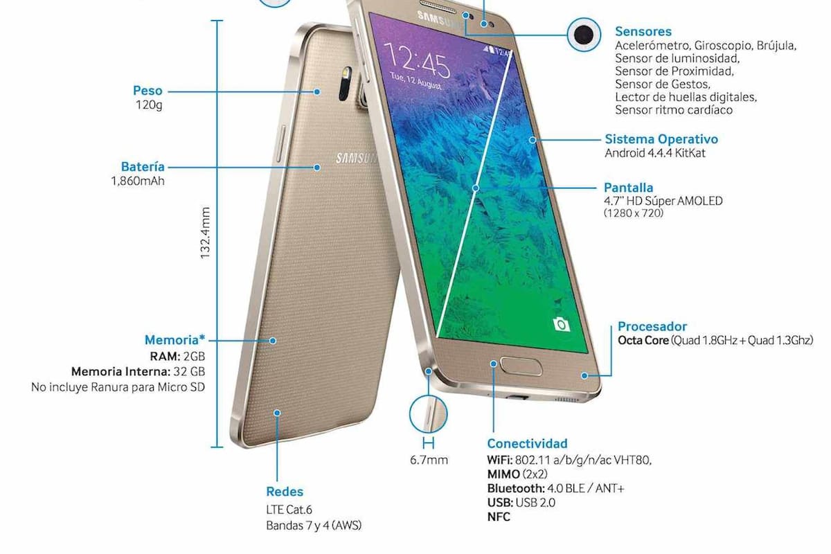 Samsung Galaxy Alpha entra al mercado colombiano