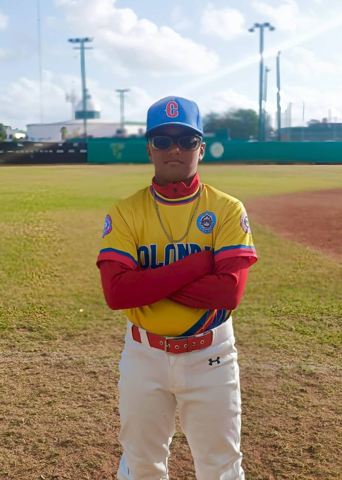 Samuel Franco, de la categoría sub-12, con la ilusión de llegar algún día a las Grandes Ligas. //CORTESÍA
