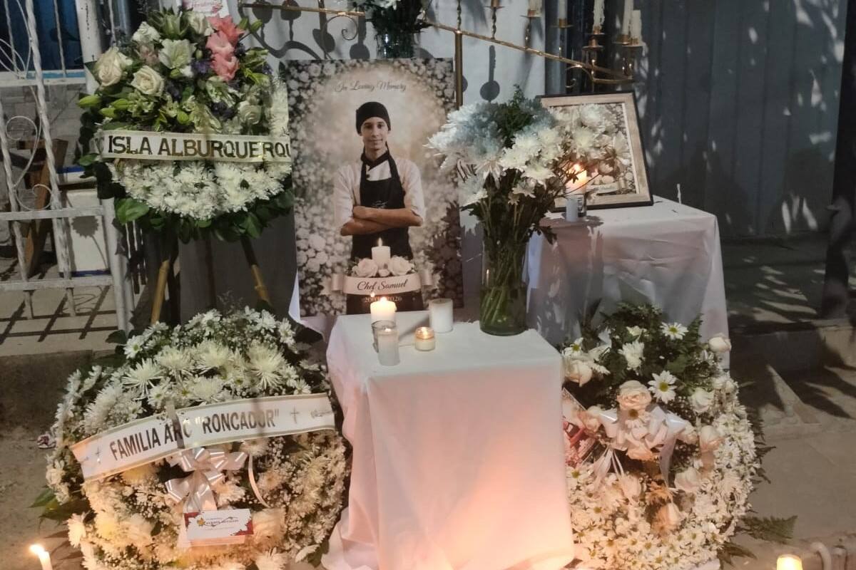 En Villa Zuldany despiden a Samuel Peñates, el chef que se ahogó en El Laguito