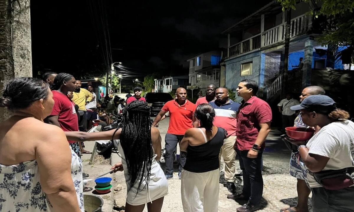 Protestas en San Andrés por falta de agua potable. // Foto: tomada de Blu Radio