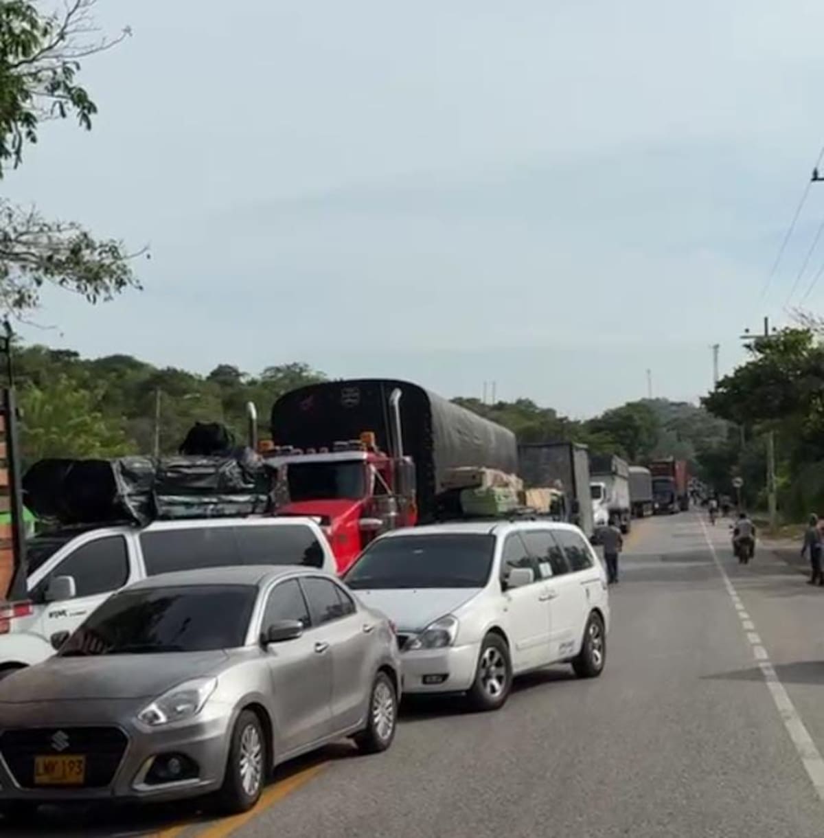 El paro en San Juan Nepomuceno se da por las quejas en el servicio de energía. // Foto: Cortesía - Testigo.