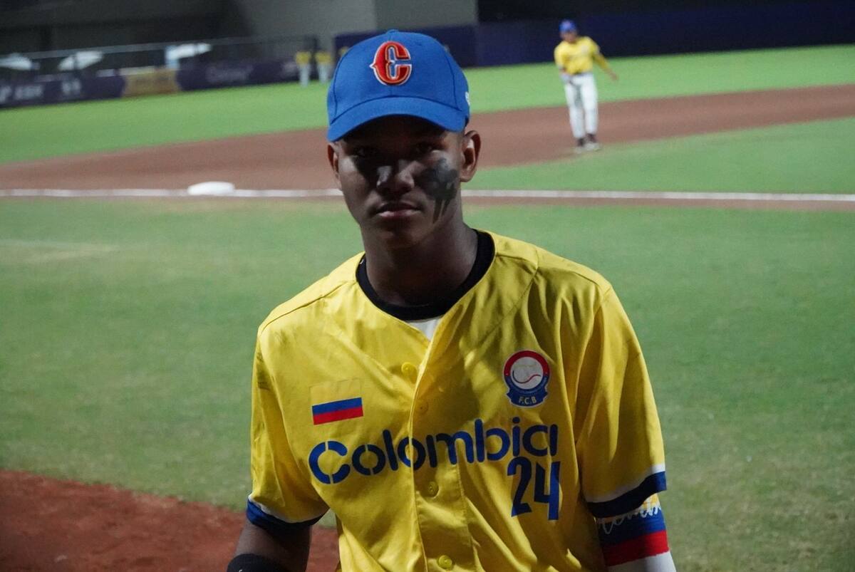 Santiago Blanco, jardinero cartagenero de la selección Colombia.