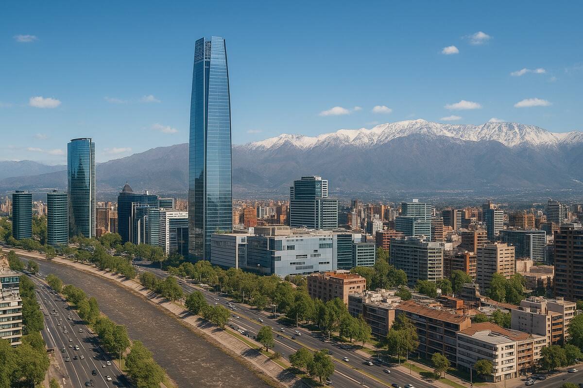 Santiago, Chile. // Imagen creada con Inteligencia Artificial.