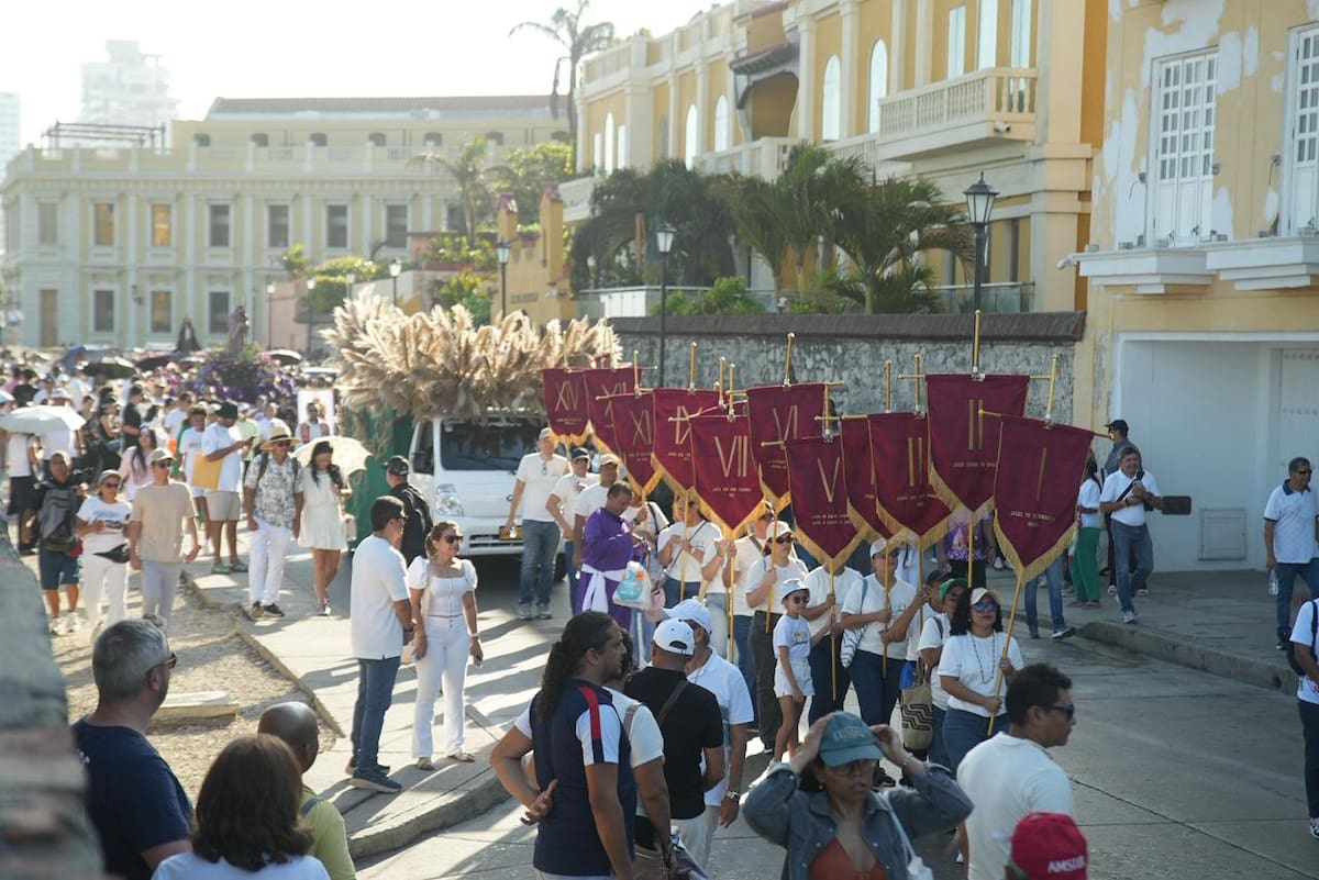 Santo Viacrucis en Cartagena. // Foto: cortesía de la Alcaldía de Cartagena