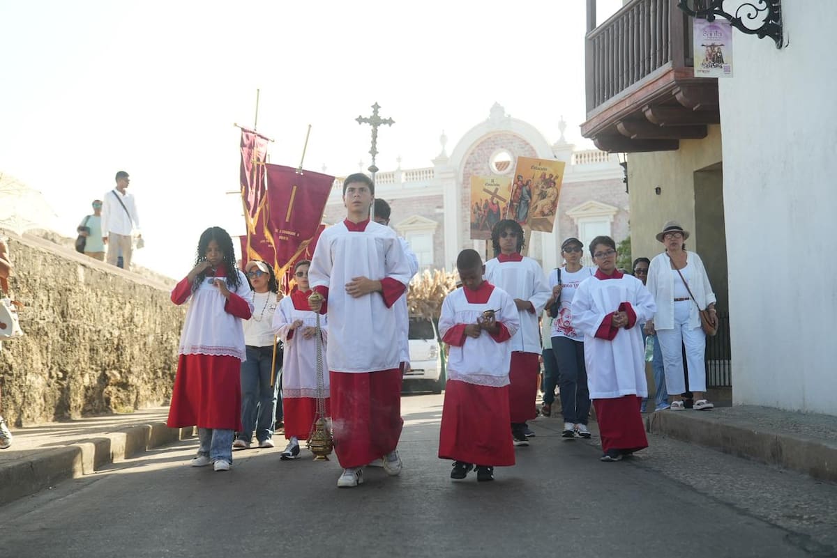 Santo Viacrucis en Cartagena. // Foto: cortesía de la Alcaldía de Cartagena