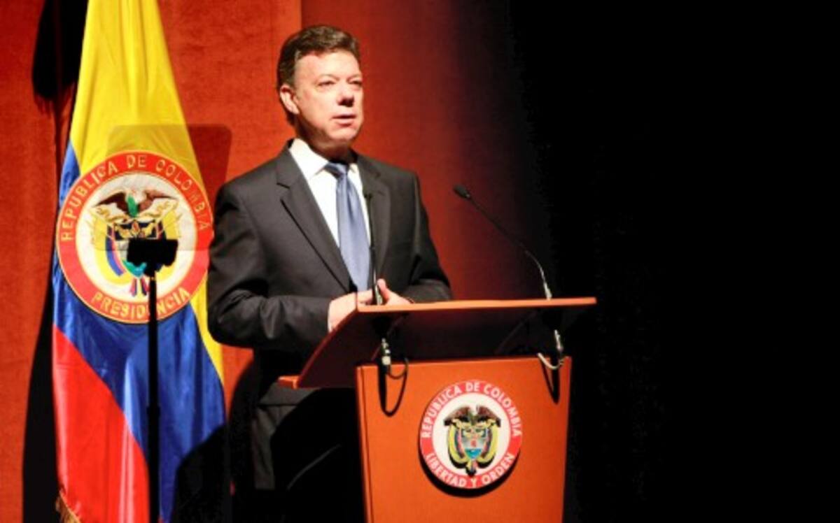 Juan Manuel Santos, presidente de Colombia. COLPRENSA