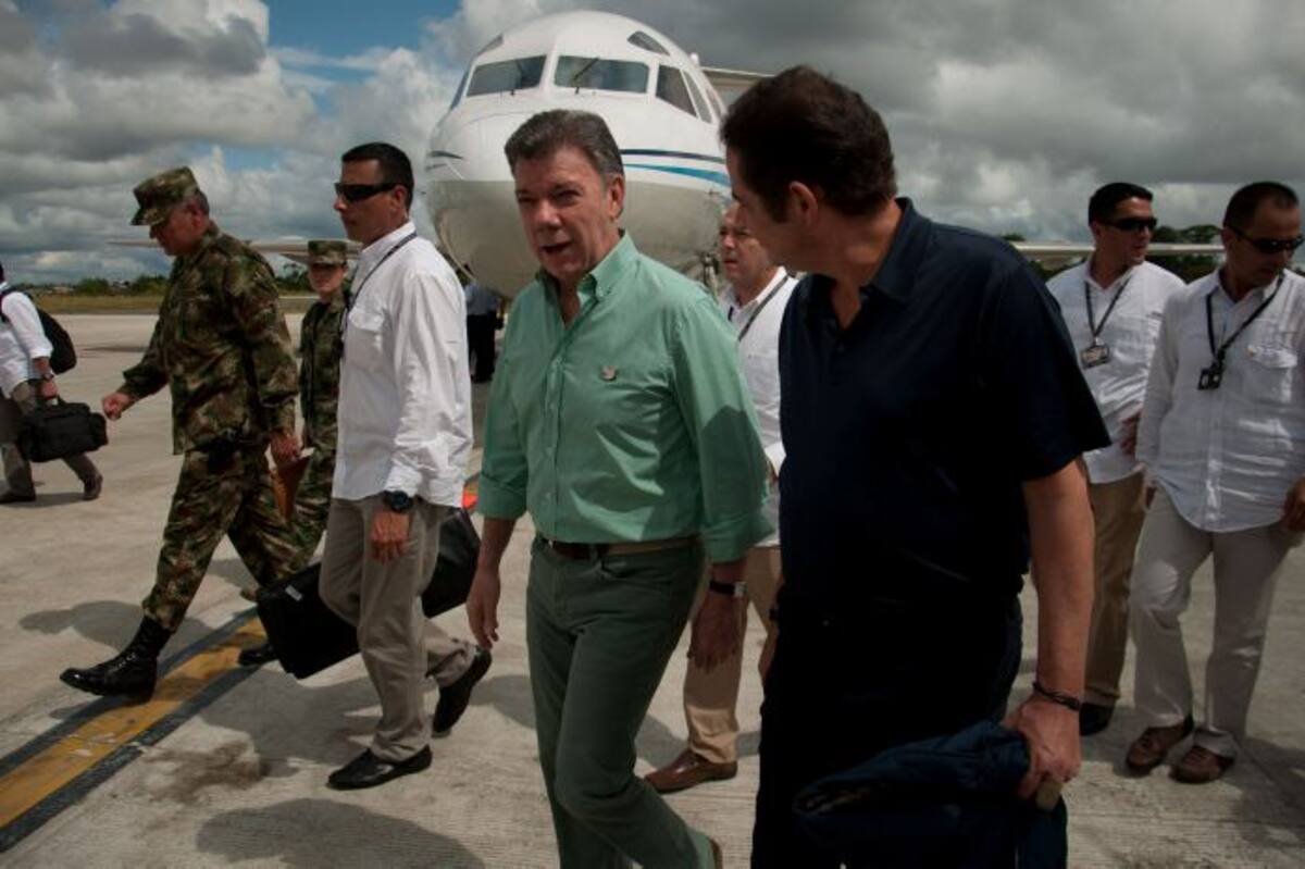 Juan Manuel Santos, presidente de la República y Germán Vargas Lleras, vicepresidente de la República. CORTESÍA