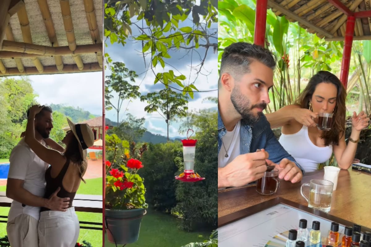 Sara Corrales le regaló a su esposo un viaje a Colombia por su cumpleaños