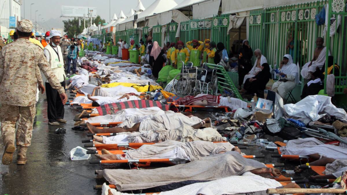 Entre los 717 muertos en Mina había peregrinos de Irán, Egipto, Turquía, India y Pakistán. AFP
