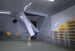 Denuncian colapso de techo en la Escuela Normal Superior de Cartagena