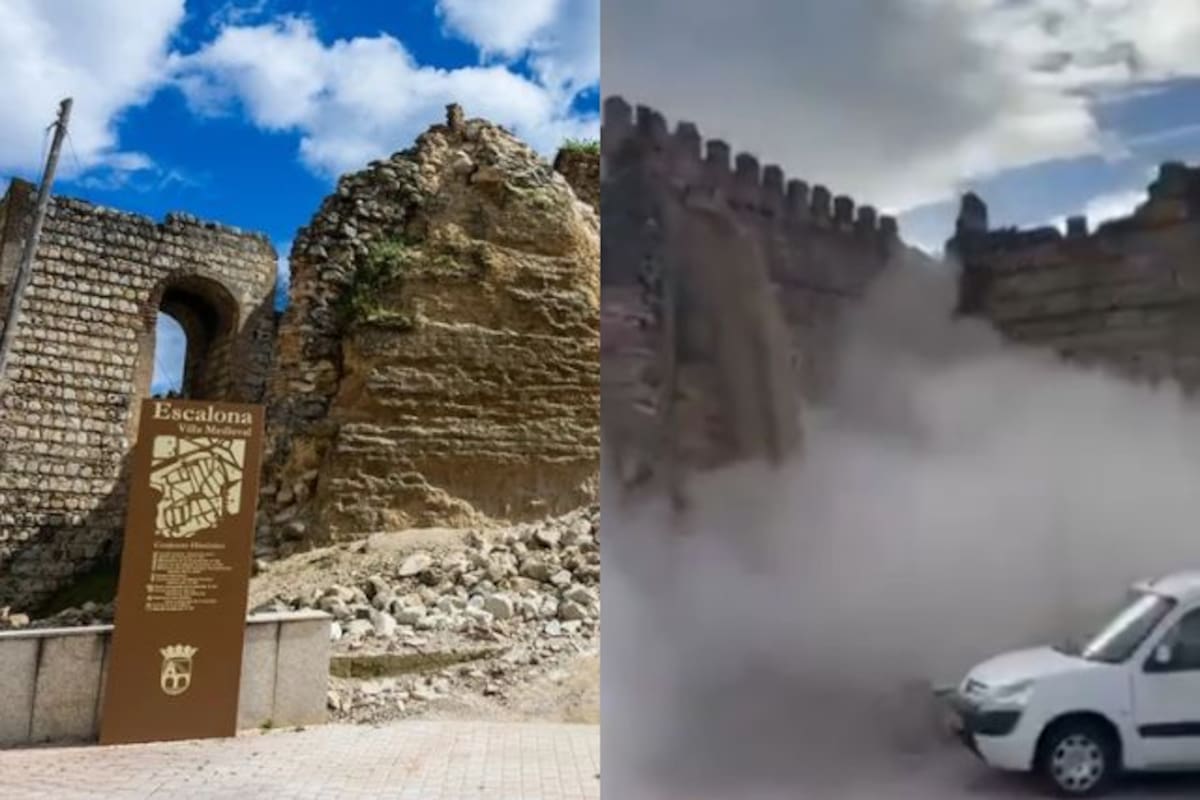 Video: se derrumba torre del castillo de Escalona, en Toledo, antes de recibir a visitantes