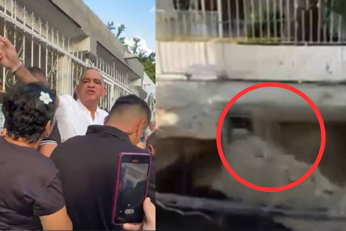 ¡Susto en Santa Marta! Momento exacto en que colapsa la terraza de una vivienda