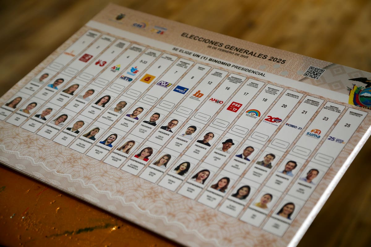 Se inicia la votación en la jornada de elecciones generales de Ecuador. // Foto: EFE/Gianna Benalcazar