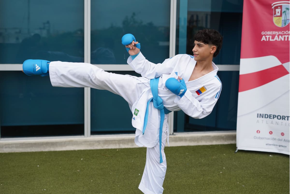 Sebastián Fill Sánchez, estará en su primer Mundial de Karate Do con la Selección Colombia, en Bielsko-Biała, Polonia.//Cortesía DCGDA.