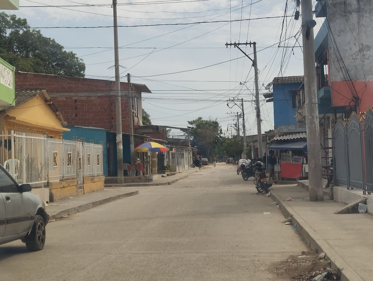 Sector La Puntilla de Olaya Herrera, donde ocurrió un sicariato. El Universal.