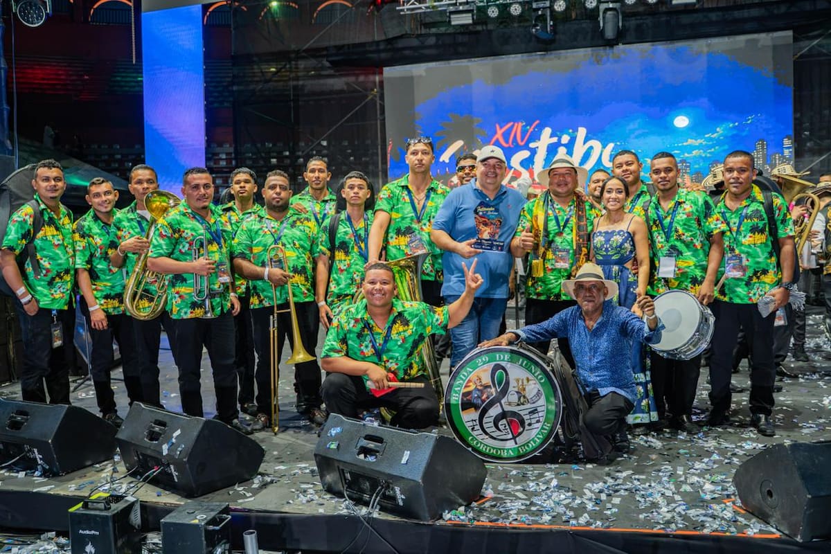 Banda 29 de Junio, de Córdoba Tetón. //Fotos: Cortesía Gobernación de Bolívar