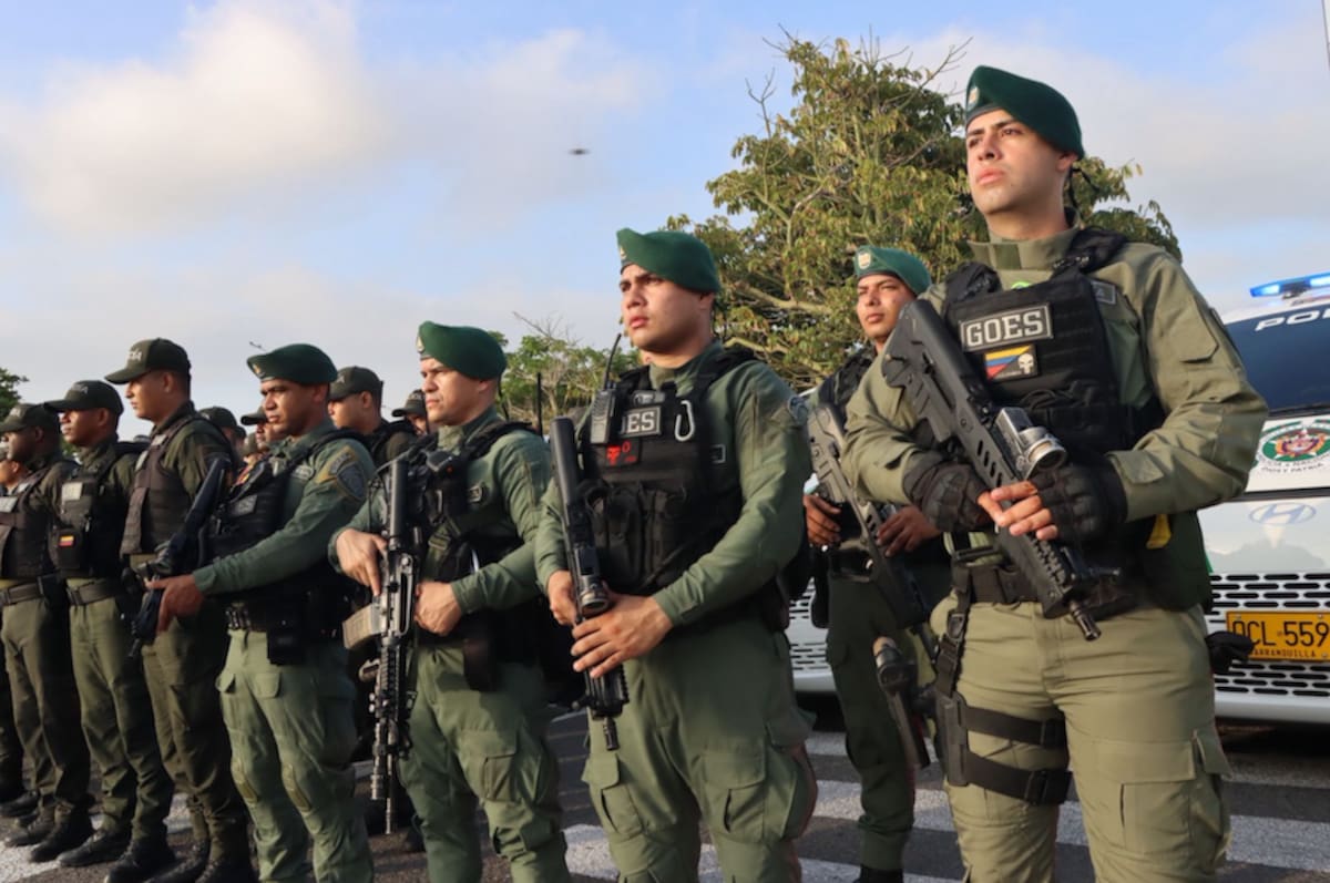 Unos 2.600 policías, brindará seguridad durante los días del Carnaval de Barranquilla.//Cortesía.