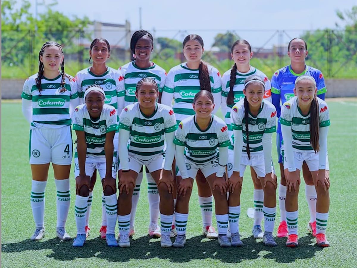 Seleccionado de Antioquia que ocupó la segunda posición del Campeonato Femenino Sub-13 de Fútbol que se jugó en el municipio de Malambo, Atlántico.//Cortesía Liga del Atlántico.
