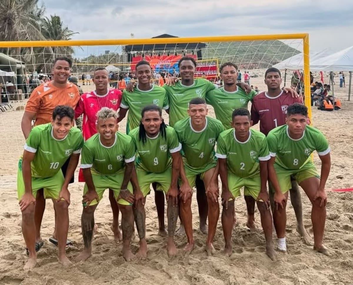 Selección Bolívar de fútbol playa. //Cortesía Carlos Hoyos