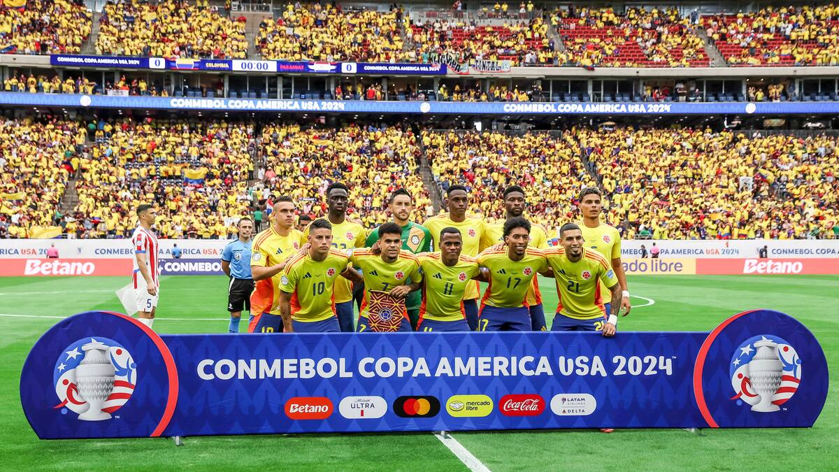 La Selección Colombia ascendió a la novena posición tras lograr el subcampeonato en la Copa América.// EFE