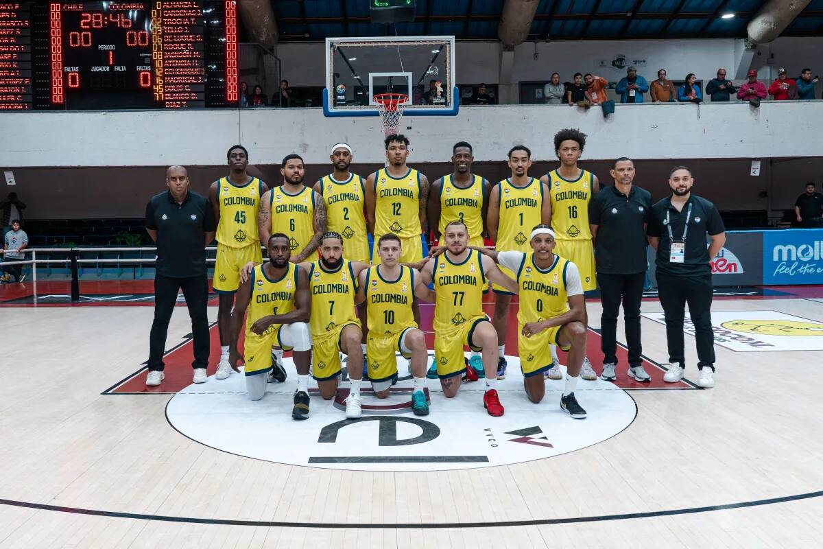 Colombia se impone sobre Chile en clasificatorio rumbo al Mundial FIBA 2027