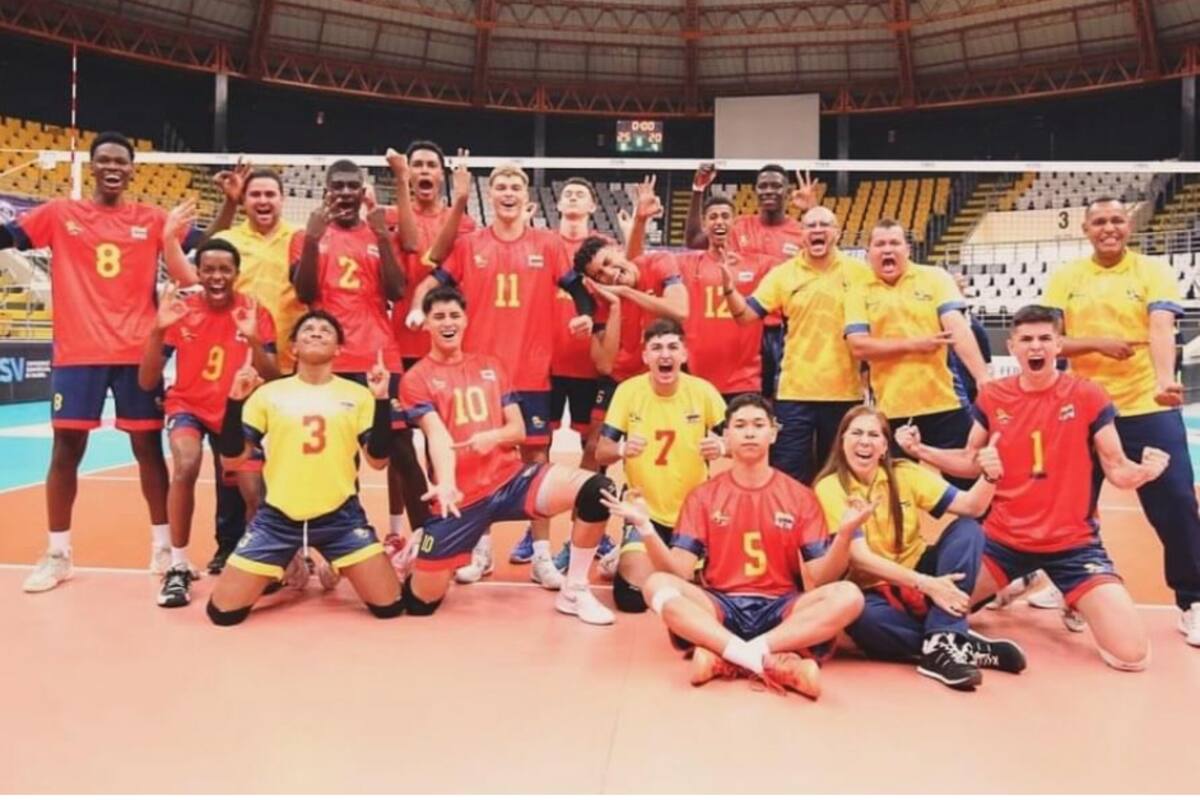 Selección Colombia de voleibol y un debut soñado ante el campeón Brasil
