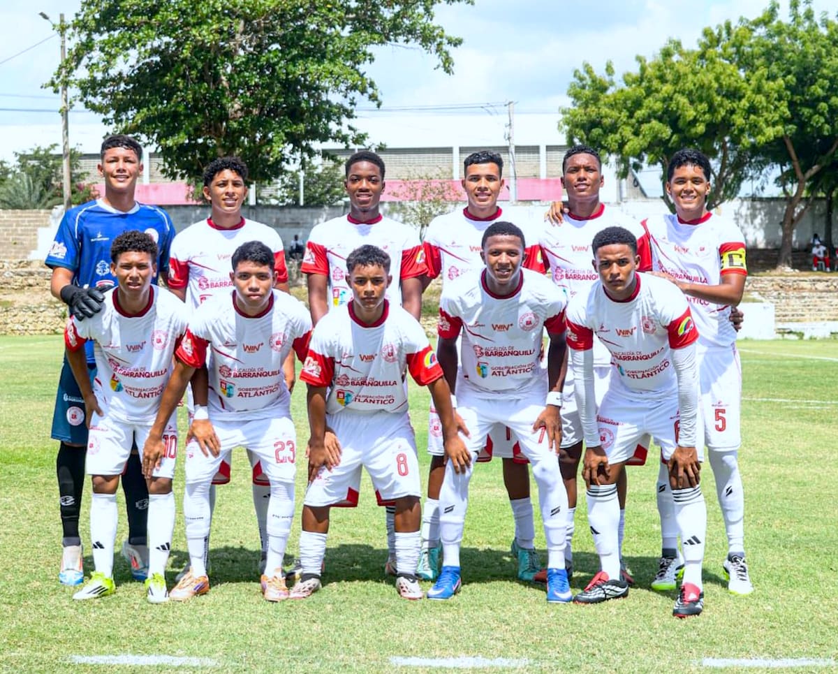 Jugadores de la selección Atlántico que participa en el Campeonato Nacional de Fútbol Sub-17 de Fútbol.//Cortesía Liga de Fútbol del Atlántico.