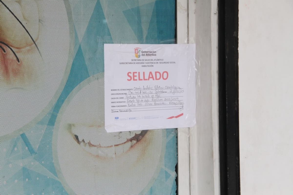 En lo que va corrido del año 2024, en el Soledad se han sellado 30 IPS por no cumplir con los requisitos de ley.