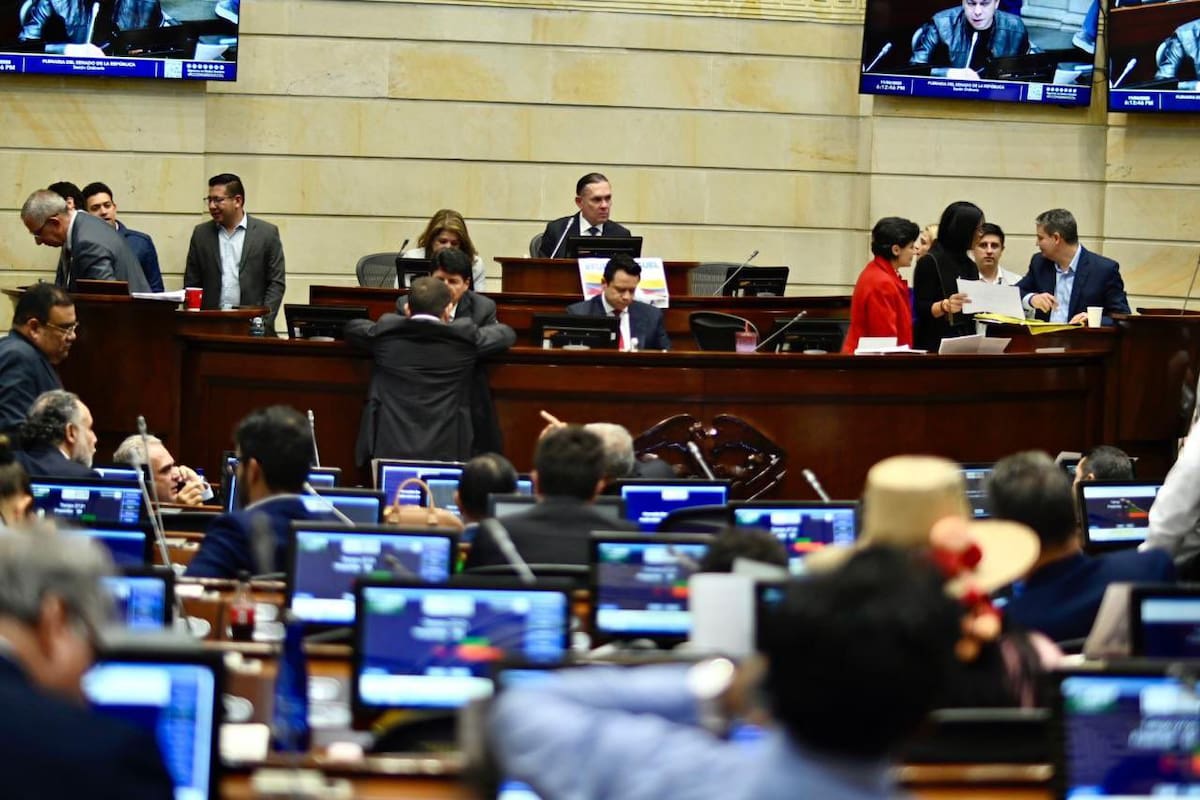 Debate de la reforma laboral en el Senado de la República. // Foto: Cortesía - Senado de la República.