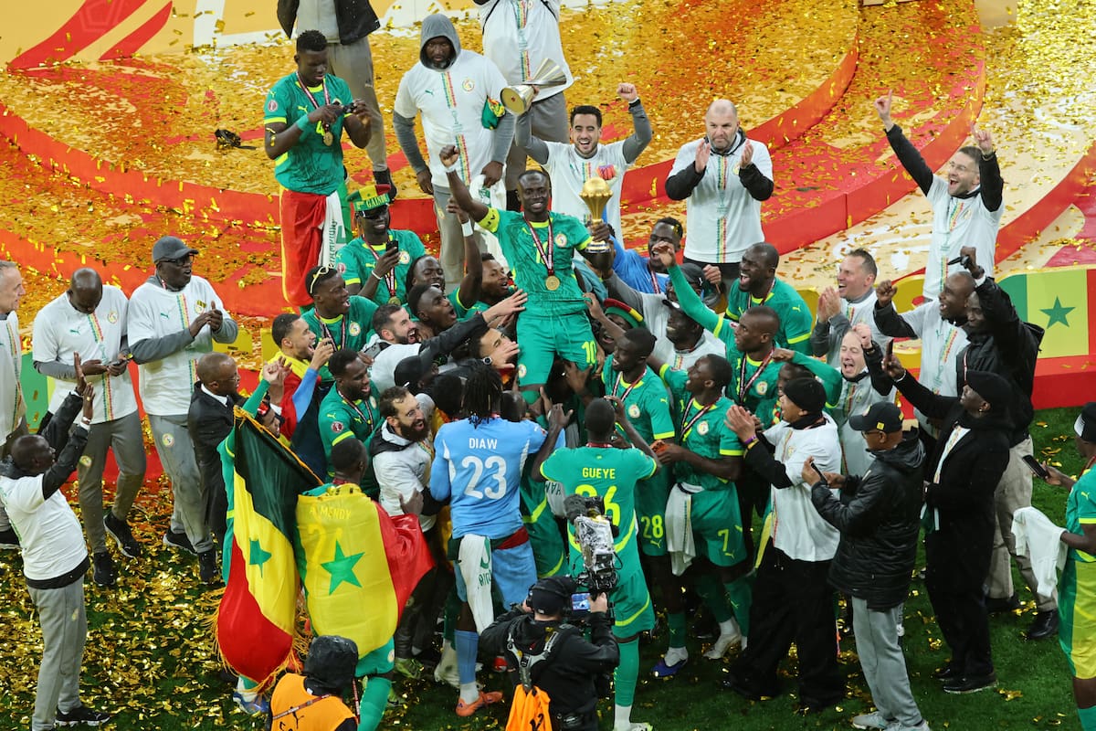 Senegal se consagró campeón de la Copa África, tras derrotar en la final a Marruecos. //Foto, AP: Youssef Loulidi