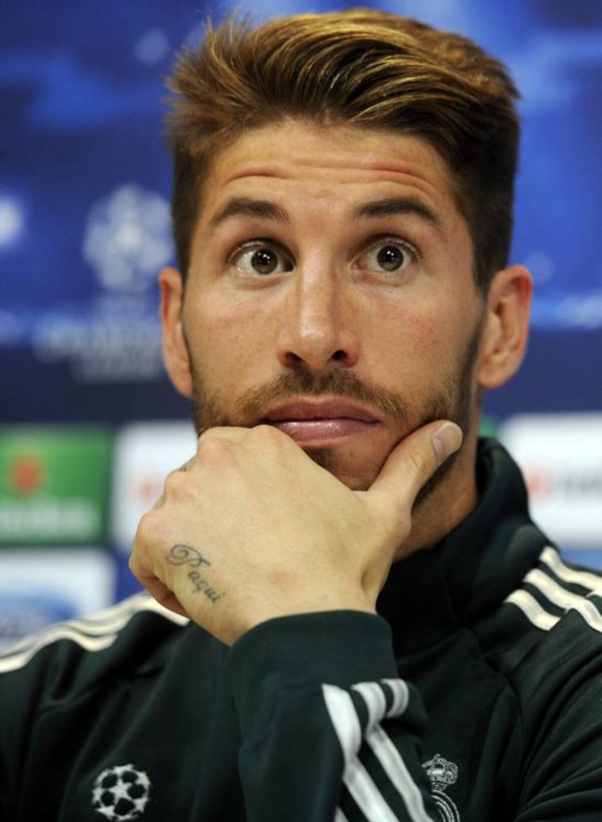 La actitud será muy importante. Si salimos ganando los duelos personales y metemos ritmo e intensidad, no habría ningún problema", dijo Sergio Ramos. AFP DOMINIQUE FAGET