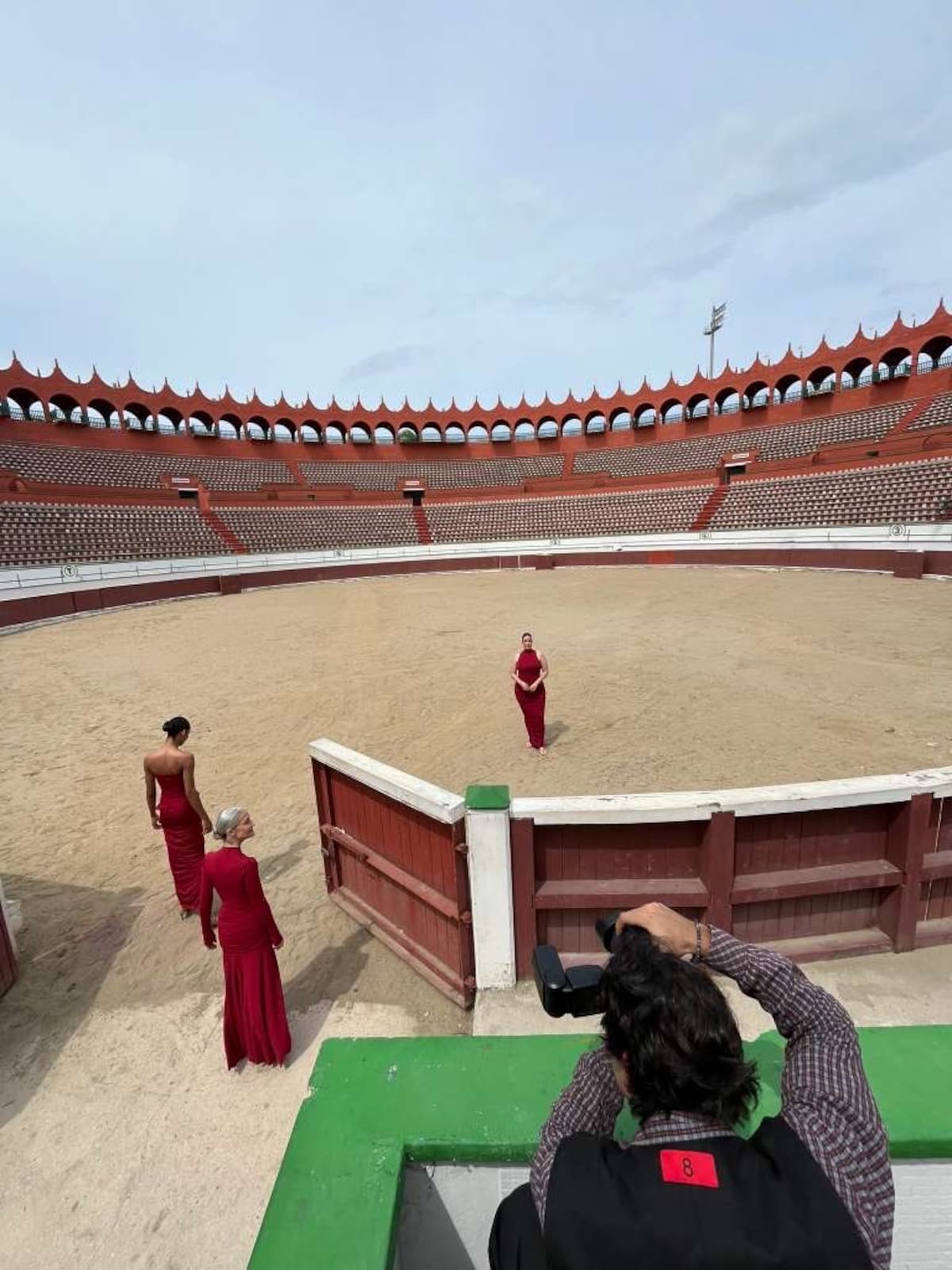 Sesión de foto en la Plaza de Toros. // cortesía: Alejandra Díaz