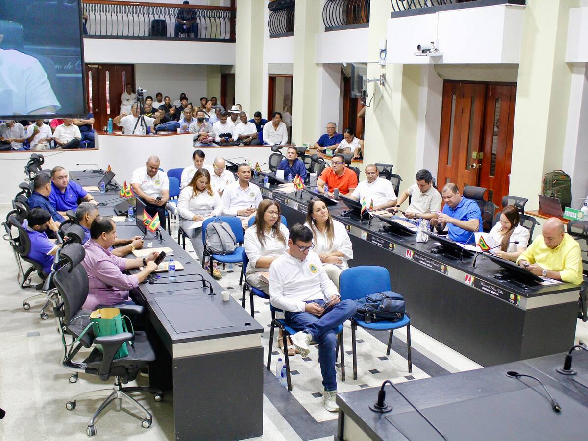 sesión extraordinaria del concejo de Cartagena. // foto: cortesía.