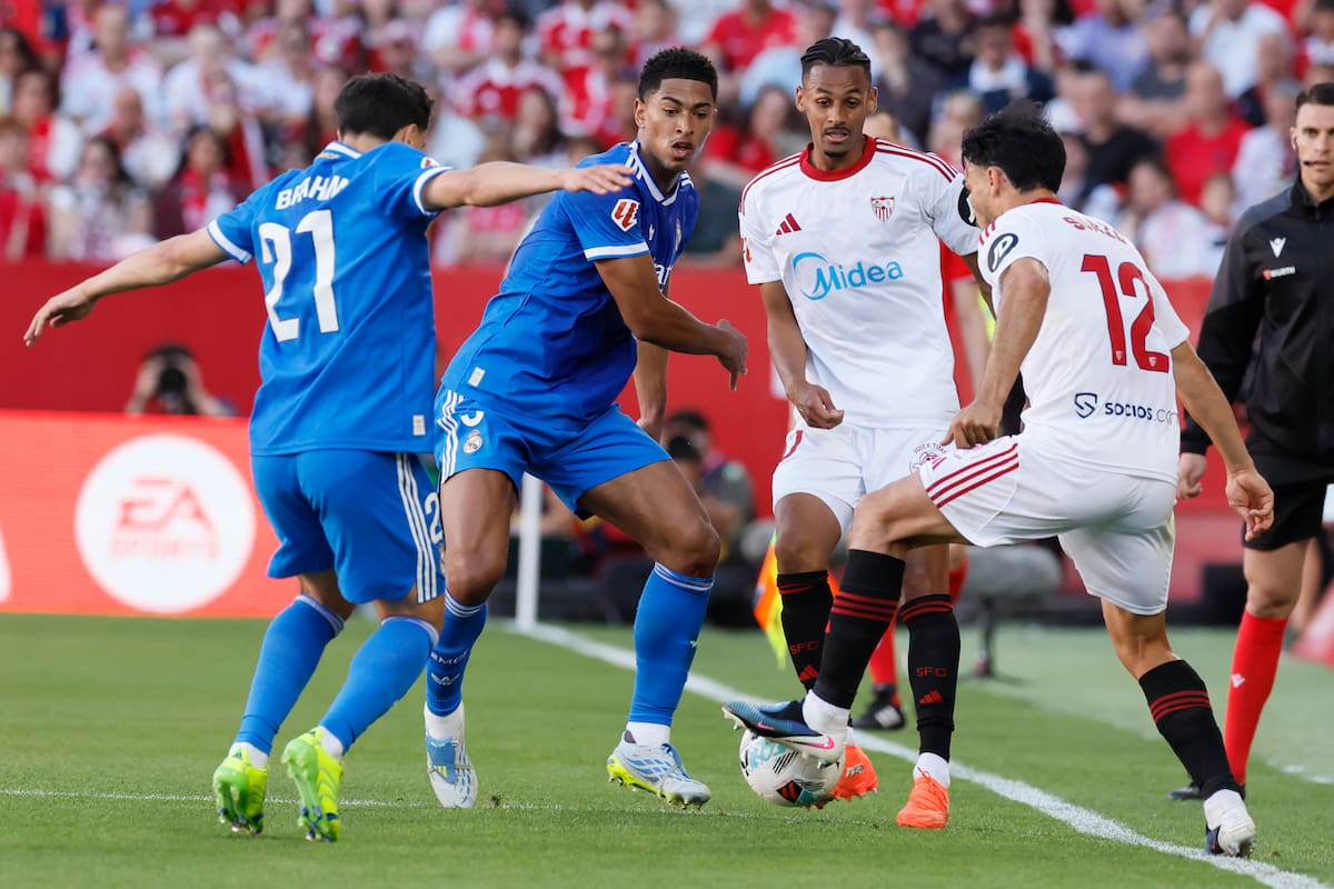 Real Madrid no tuvo complicaciones contra Sevilla en la penúltima jornada de LaLiga. //Foto, EFE: José Manuel Vidal