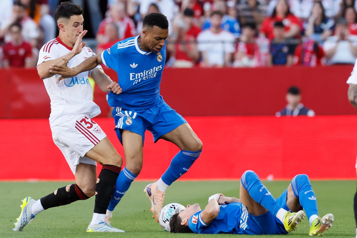 Kylian Mbappé regresó a la titularidad tras volver de lesión en Real Madrid. //Foto, EFE: José Manuel Vidal