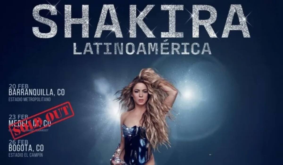 La artista barranquillera Shakira vuelve a los escenarios tras varios años de descanso con su tour 'Las mujeres ya no lloran". //Foto: tomada de Internet.
