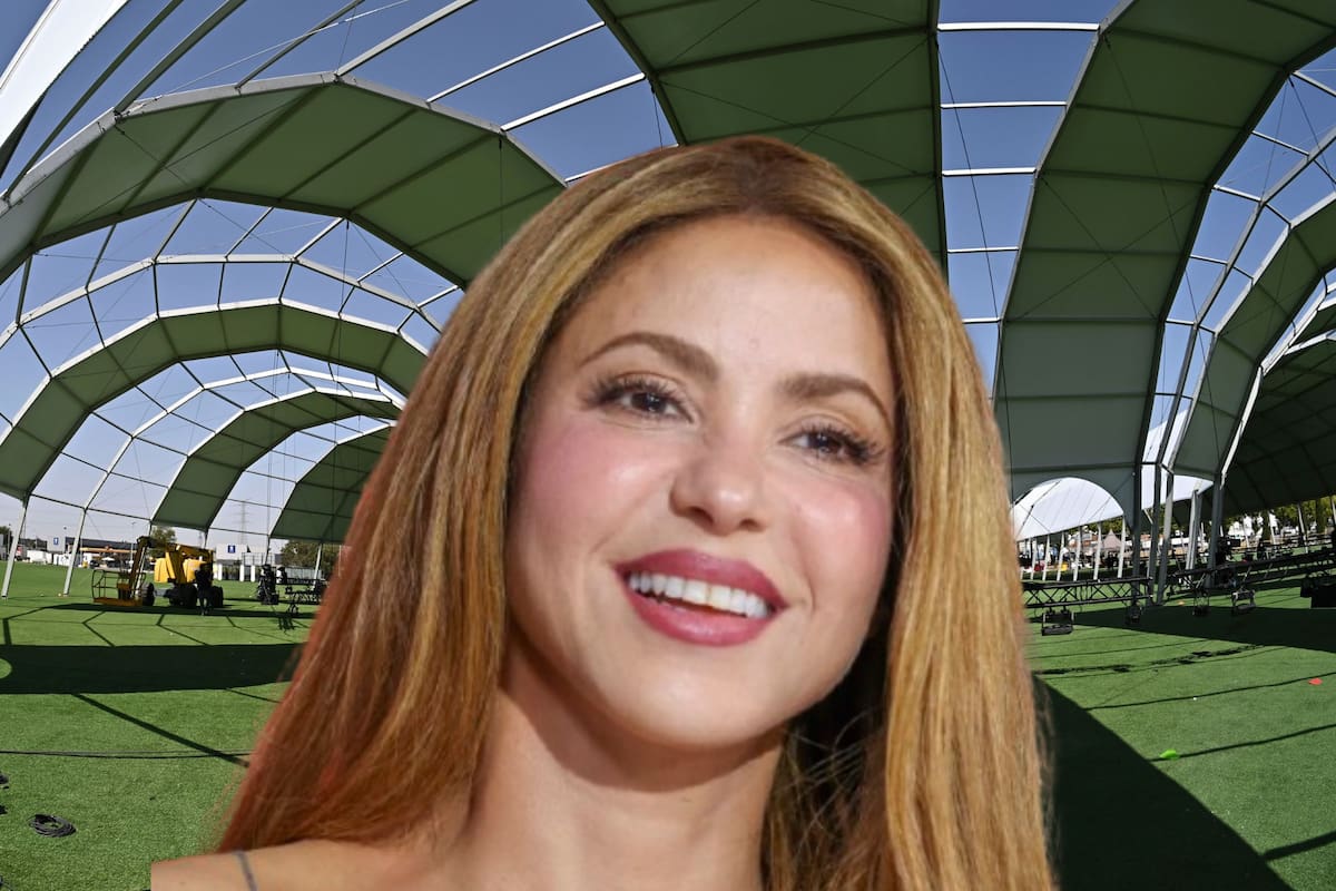 En fotos: así avanza el montaje de la ‘ciudad’ de Shakira en Madrid