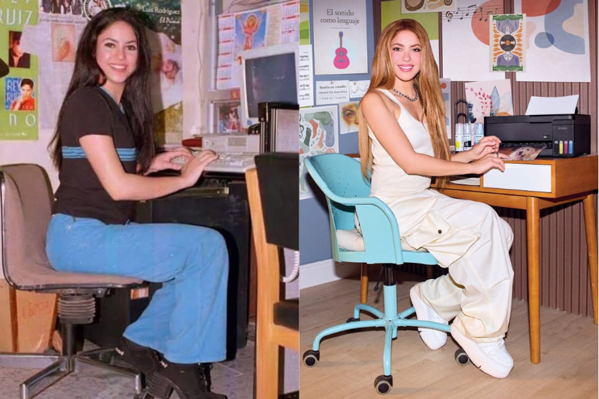 Shakira recreó icónica foto frente al computador: “Creo que ya he visto esto”