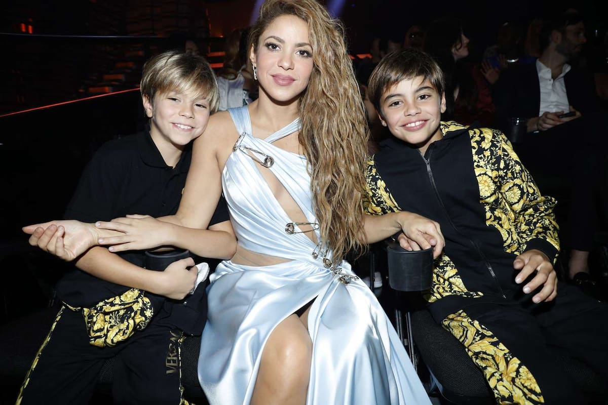 Shakira junto a sus Milan y Sasha. //Foto: tomada de internet.