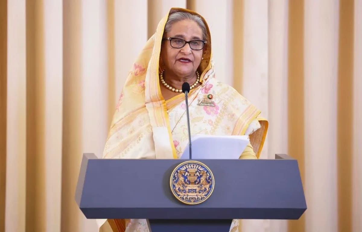 Sheikh Hasina huyó de Bangladesh en helicóptero, poniendo fin a su régimen. // Foto: EFE