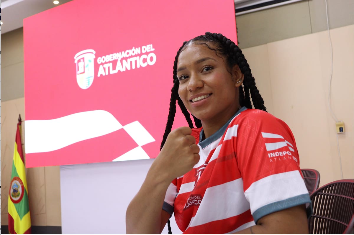 Shirleidis Paola Orozco Martínez, boxeadora del Atlántico.//Cortesía Gobernación del Atlántico.