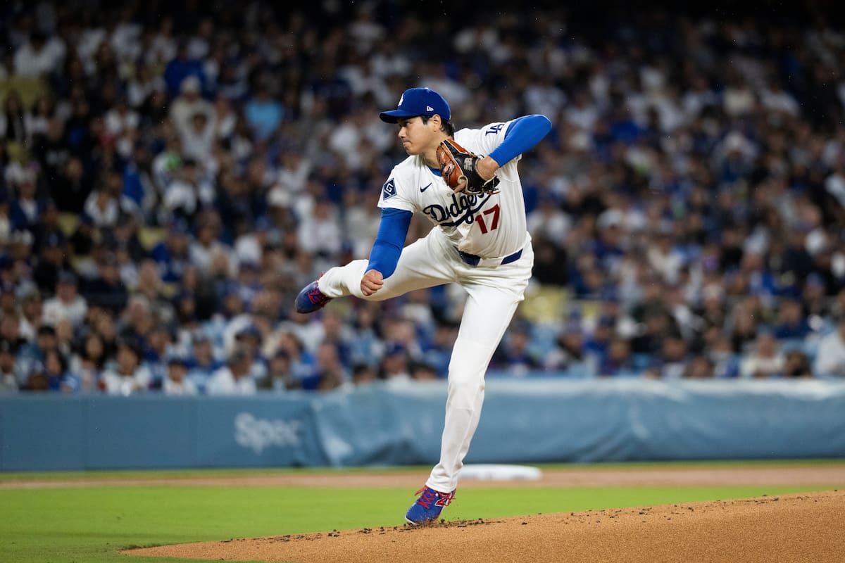 Shohei Ohtani abrió en la jornada para los Ángeles Dodgers. //Foto, AP: Kyusung Gong